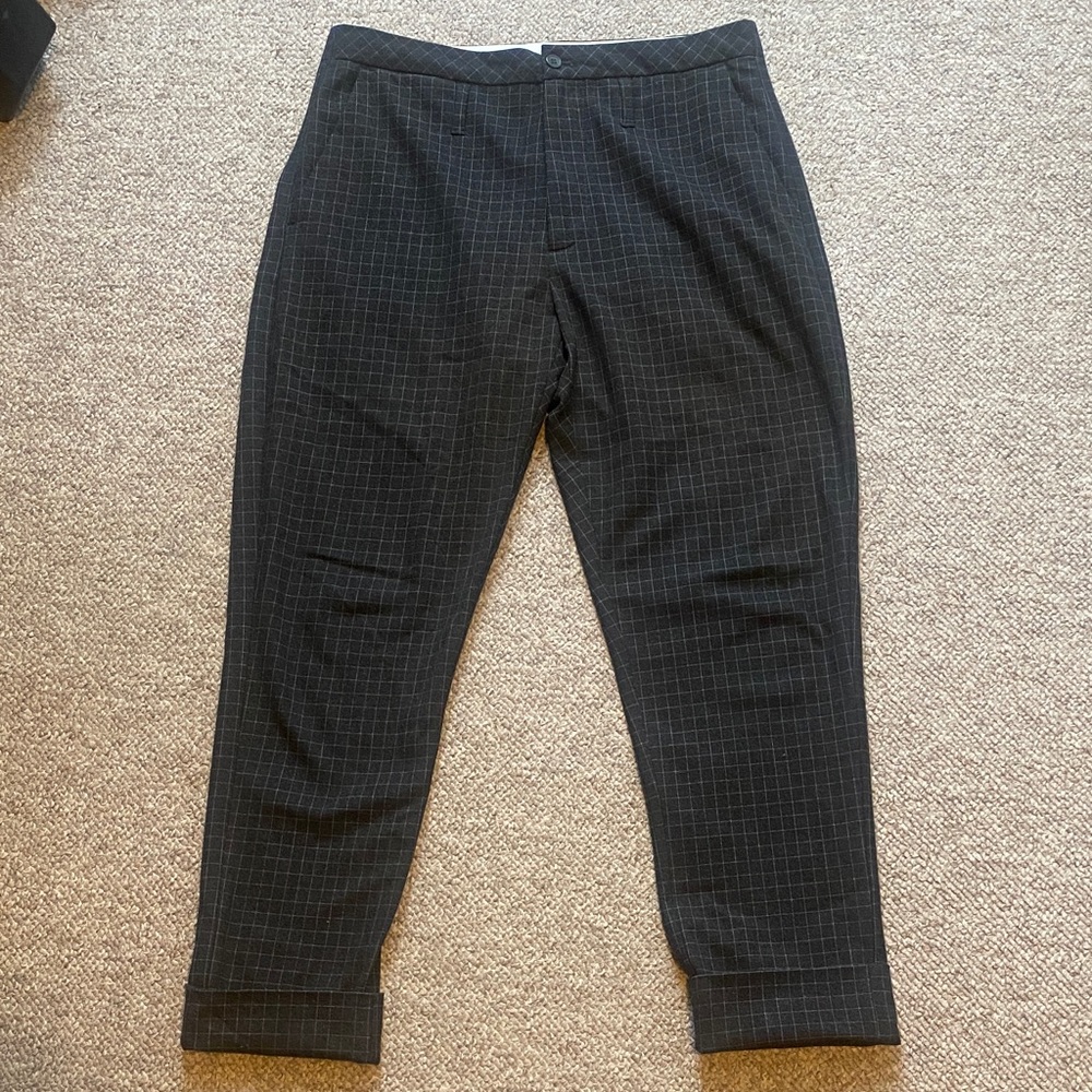 Hope unisex grey check trousers
